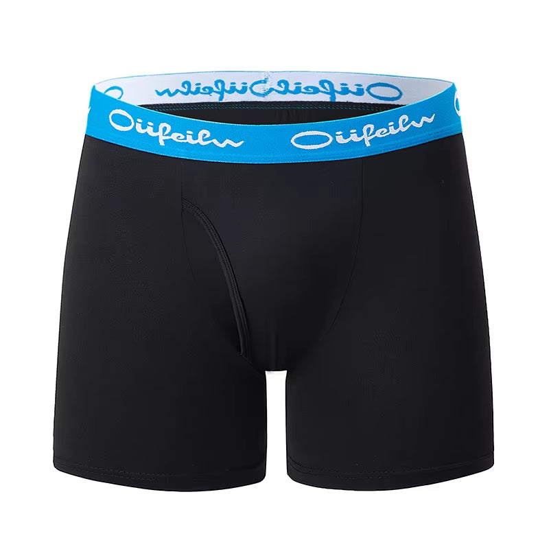 5/10 Pack Multi-Size Teenagers to Adults Men'S Boyshort Leisure Sports Joker Elastic Waist Long Men'S Underwear Can Be Parent-Ch