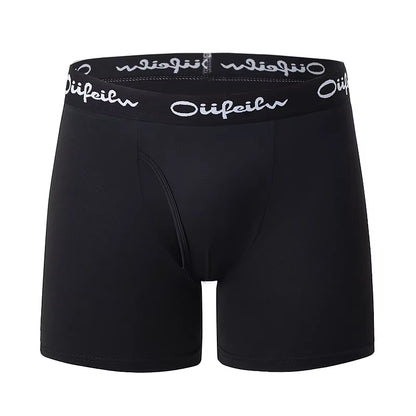 5/10 Pack Multi-Size Teenagers to Adults Men'S Boyshort Leisure Sports Joker Elastic Waist Long Men'S Underwear Can Be Parent-Ch